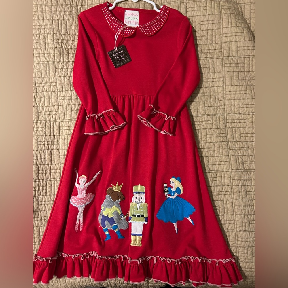 Lemon Loves Lime Nutcracker Dress Size- Size 5 Years (size 7/8)